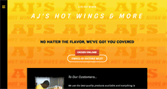 Desktop Screenshot of ajshotwings.com