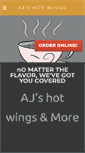 Mobile Screenshot of ajshotwings.com